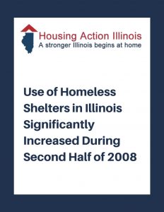 Use of Homeless Shelters in Illinois Significantly Increased in Second Half of 2008
